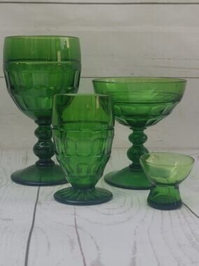 Cambridge "Martha Washington" Glassware Cups Goblets